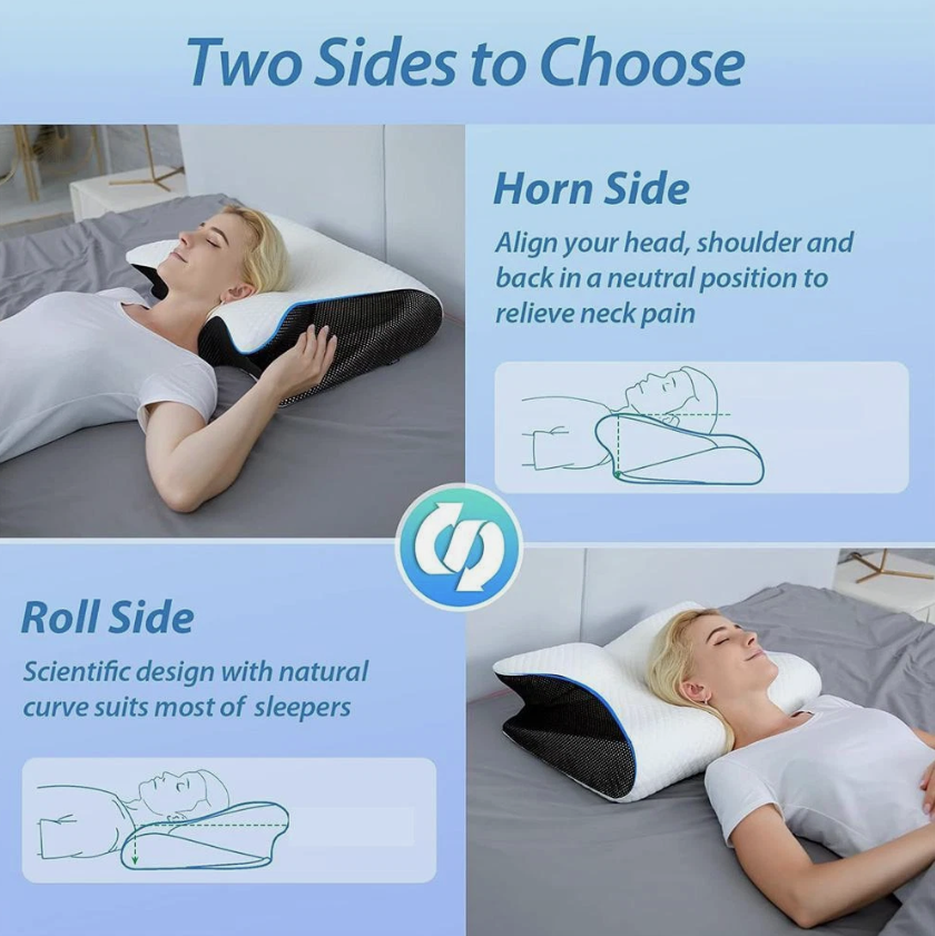 SnoozeLab ergonomic pillow for side sleepers